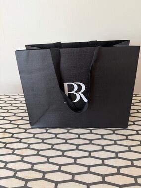 Black BR Logo Paper Shopping, Gift  Bag